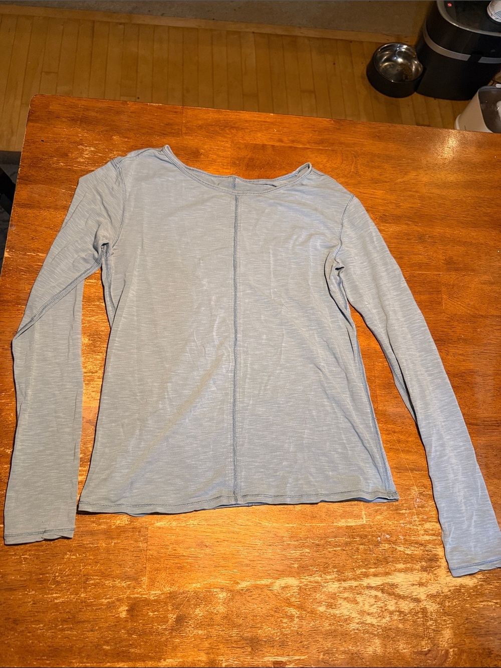 lululemon athletica Light Blue Long Sleeve Crew Tee